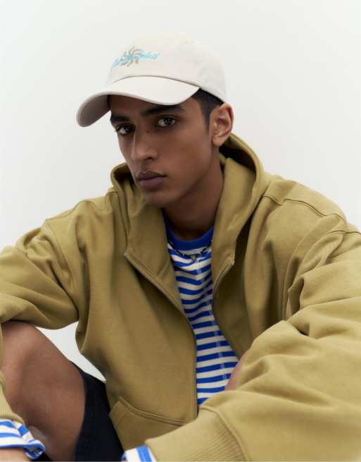 Pull&Bear – Club du Soleil – Sandfärgad keps, 2 av 3