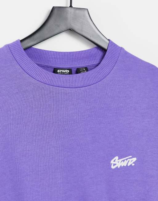 Pull and outlet bear purple hoodie