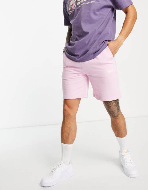 Pull&Bear co-ord jersey shorts in pink | ASOS