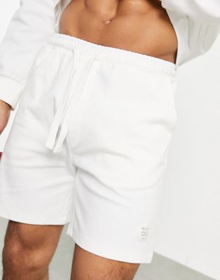 Pull&Bear co-ord shorts in off white