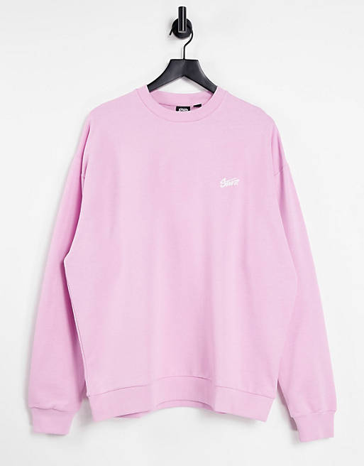 Pull&Bear co-ord sweatshirt in pink | ASOS