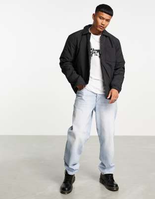 Pull&Bear coach jacket in black - ASOS Price Checker