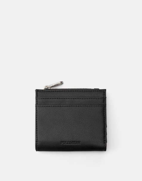Pull&Bear Coin purse wallet in black - view 1