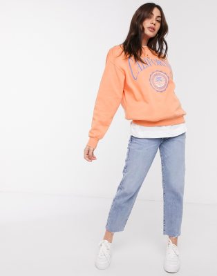 pull and bear orange hoodie