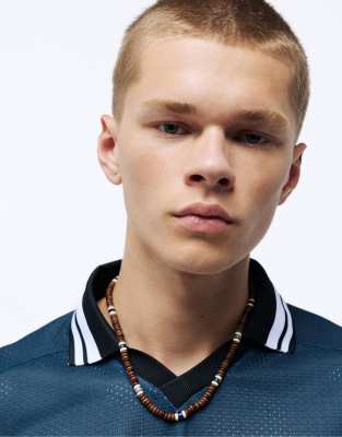 Pull & Bear - Collier à perles-Multicolore