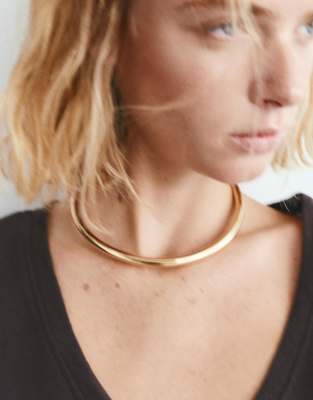 Pull & Bear - Collier rigide - Doré