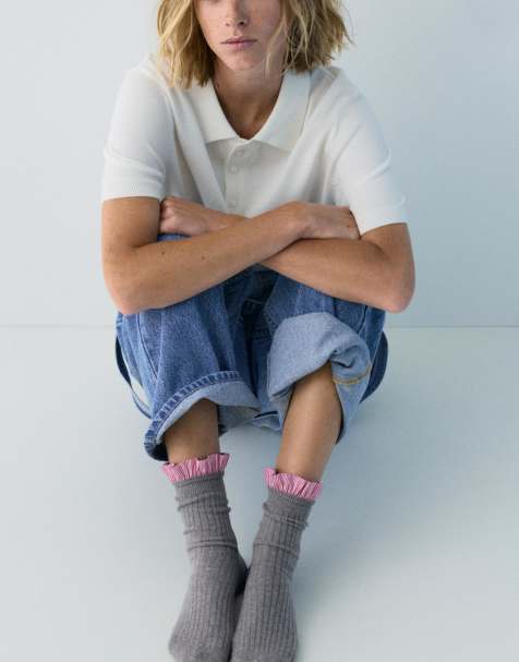 Pull&Bear – Combined – Röda strumpor - view 1