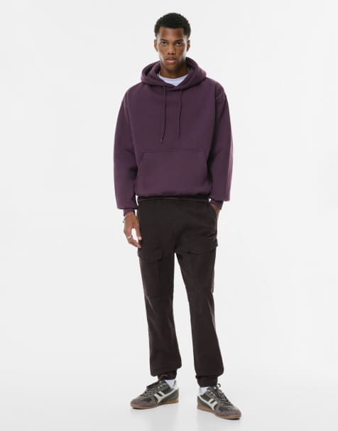 Pull&Bear – Comfort – Cargohose in Schwarz - view 1