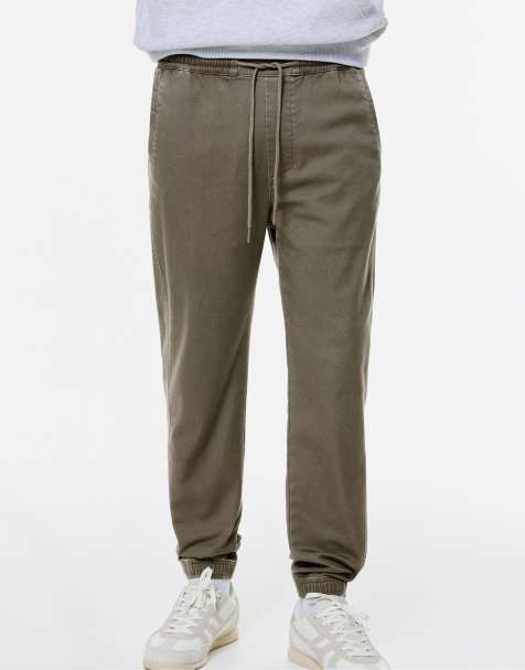 Pull&Bear Comfort joggers in khaki - view 1