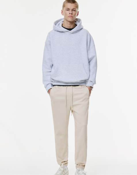 Pull&Bear Comfort joggers in stone - view 1