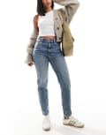 [Pull & Bear] Pull & Bear comfort mom jeans in blue 6 BLUE