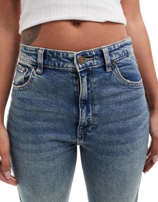 Pull&Bear comfort mom jeans in blue