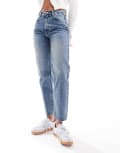 [Pull & Bear] Pull & Bear comfort mom jeans in blue 12 BLUE