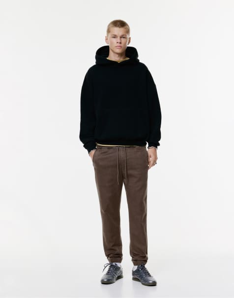 Pull&Bear - Comfortabele joggingbroek in bruin - view 1
