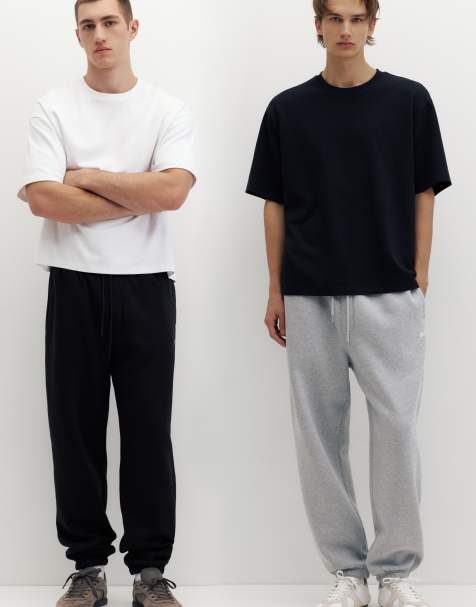 Pull&Bear confezione da 2 joggers stwd grigio mélange - view 1