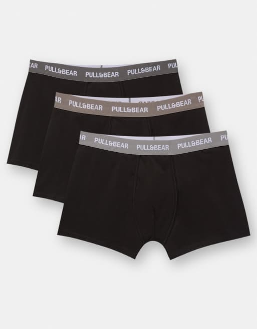 Pull&Bear - Confezione da 3 paia di boxer multicolore