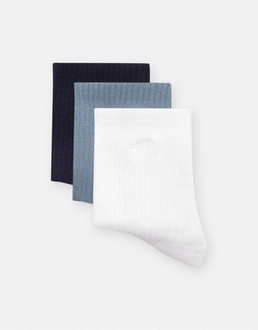 Pull&Bear - Confezione da 3 paia di calzini a metà polpaccio multicolore
