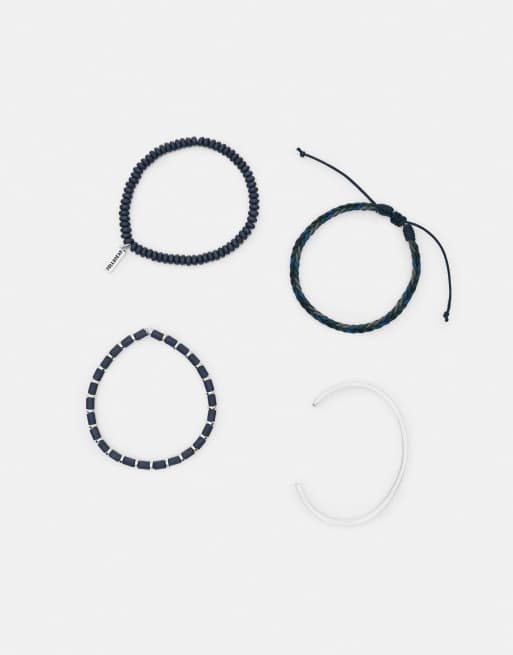 Pull&Bear - Confezione da 4 bracciali multicolore con perline