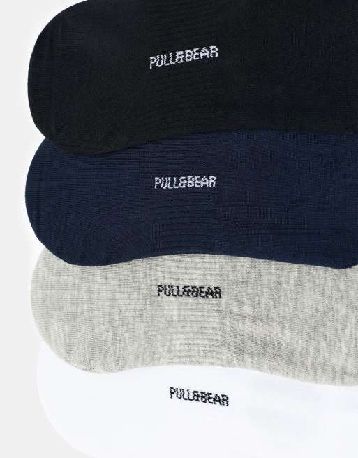 Pull&Bear - Confezione da 4 calzini invisibili, 2 di 3