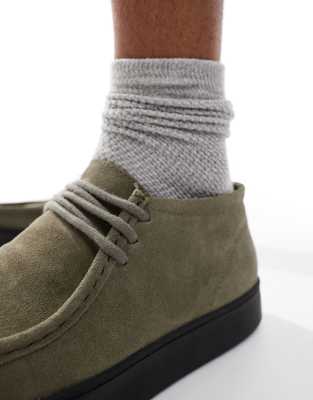 Pull & Bear Contrast Gum Sole Leather Shoes