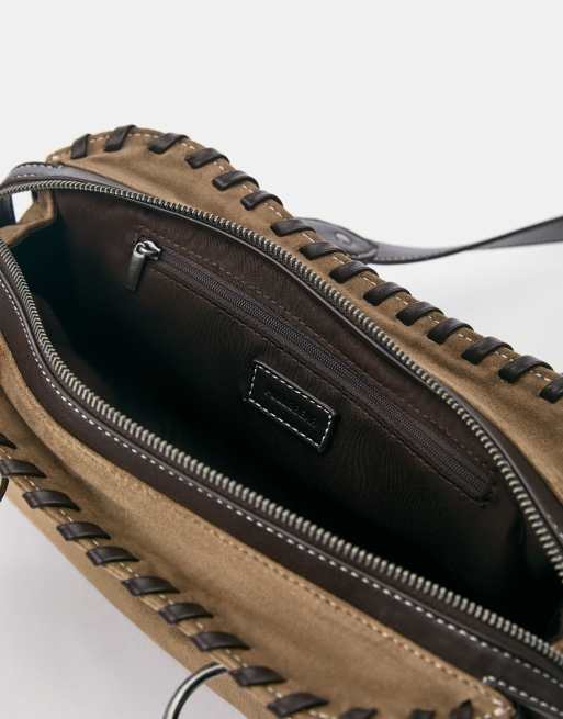 Pull&Bear Contrast shoulder bag in brown, 4 of 4