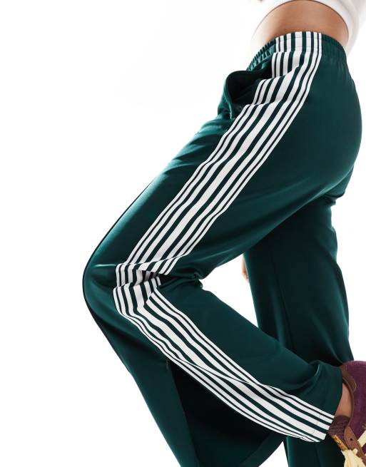 Pull&Bear contrast stripe track sweatpants in bottle green - part of a set