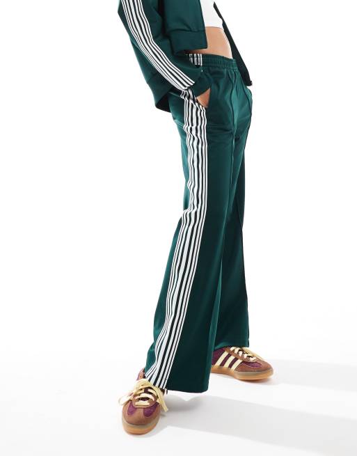 Pull&Bear contrast stripe track sweatpants in bottle green - part of a set
