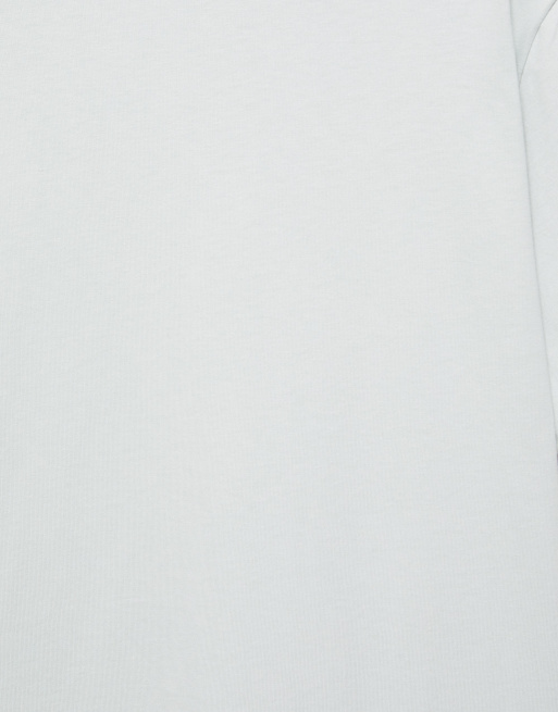 Pull&Bear Contrast trim t-shirt in sky blue, 6 of 7
