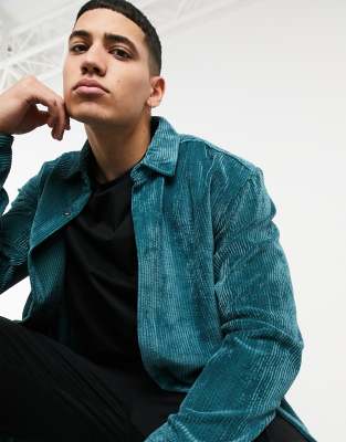 pull and bear cord shirt