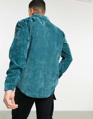 pull and bear cord shirt