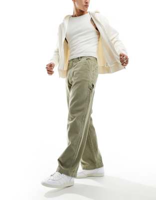 Pull&Bear cord pants in khaki
