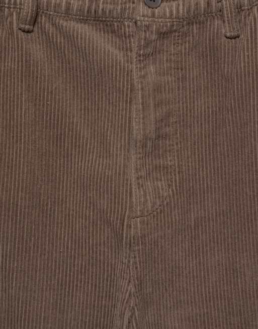 Pull&Bear Corduroy jogger trousers in brown, 7 of 7