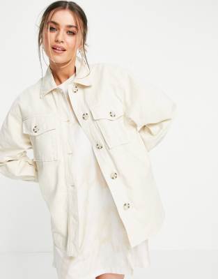 cotton shacket womens