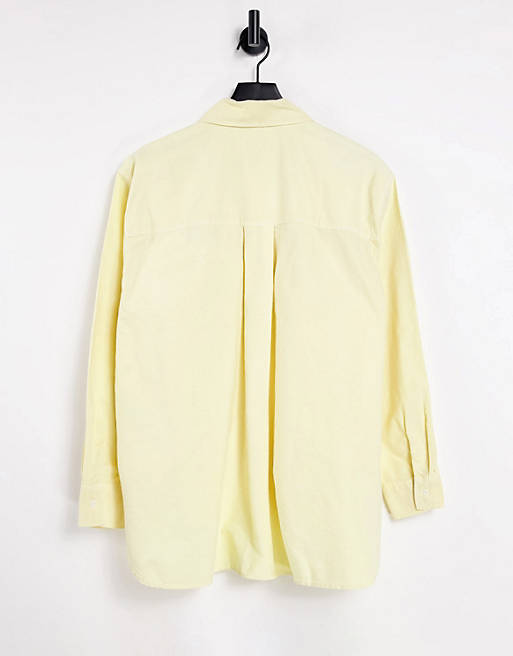 Tops Shirts & Blouses/Pull&Bear cotton shirt in yellow 
