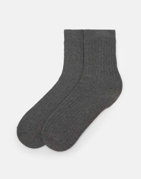 Pull&Bear Cotton socks in grey - view 1
