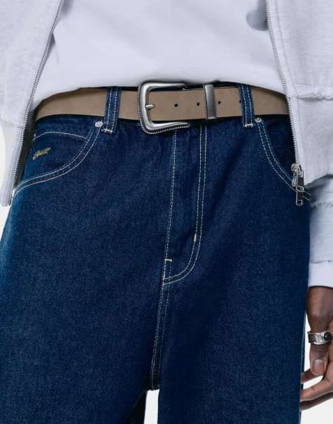 Pull&Bear - Cowboyriem met leereffect in zandkleur - view 1