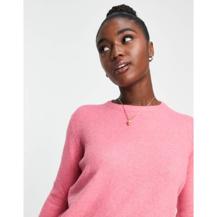 Pale pink on sale crew neck jumper