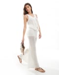 [Pull & Bear] Pull & Bear crochet knitted pants in white (part of a set) XS WHITE
