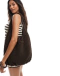 [Pull & Bear] Pull & Bear crochet shoulder bag in brown One Size BROWN