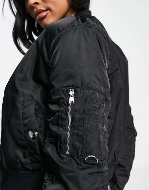 Pull&bear ma1 bomber in black store