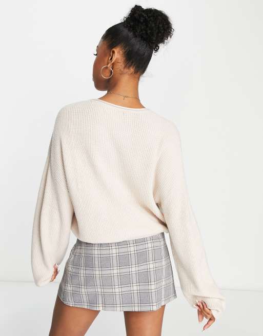 Cropped crew 2024 neck jumper