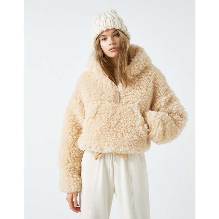 Fluffy on sale borg jacket