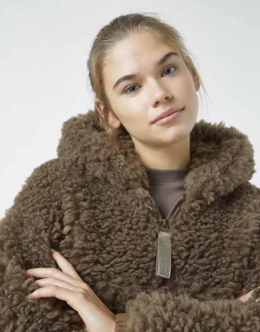 Pull and shop bear teddy coat