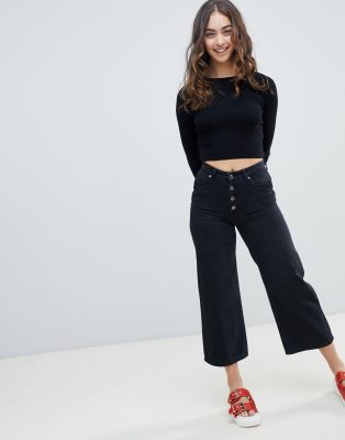 cropped long sleeve jumper