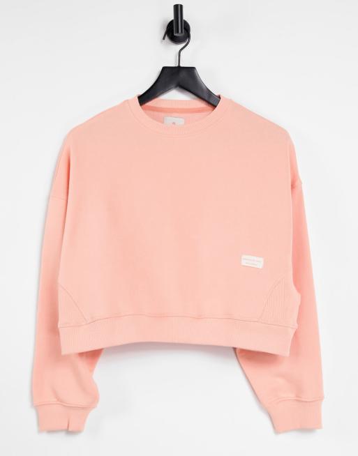 pull and bear cropped sweatshirt