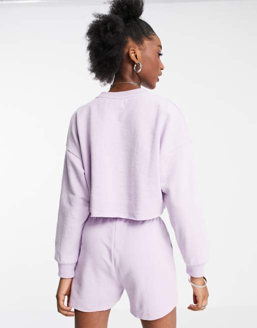 Pull and bear online lilac sweatshirt