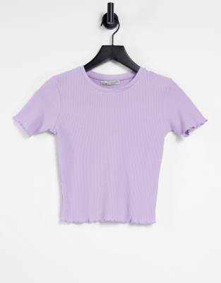 pull and bear purple shirt