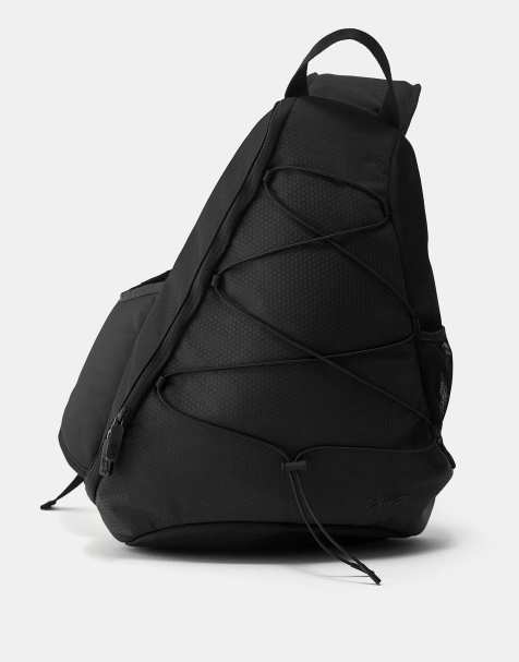 Pull&Bear Cross-body backpack in black in black - view 1
