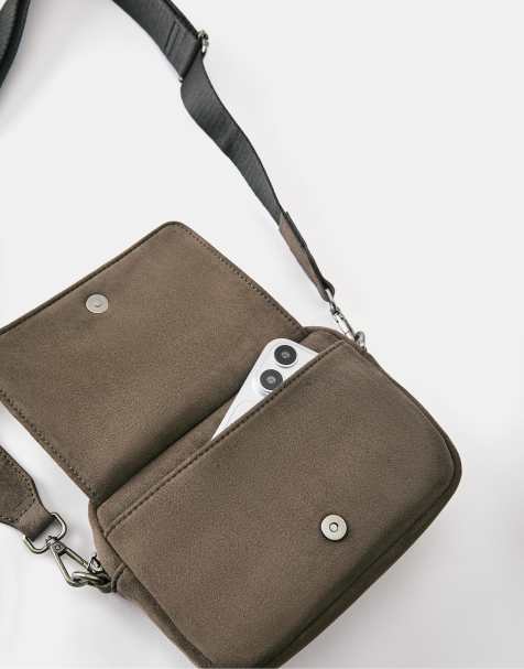 Pull&Bear Crossbody bag in taupe - view 1