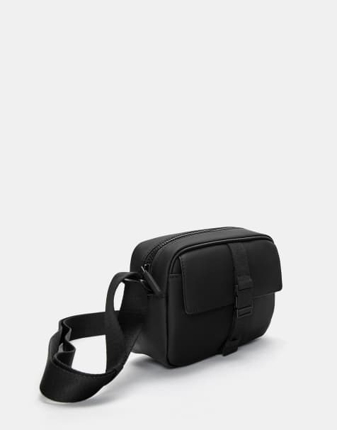 Pull&Bear - Crossbodytas in zwart - view 1